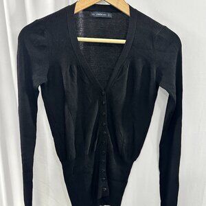 Zara Black Classic Cardigan - Size Small
